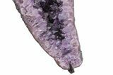 Deep-Purple Amethyst Wings on Metal Stand - Large Crystals #209260-16